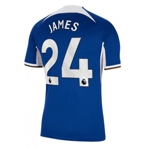 Pánský Fotbalový dres Chelsea Reece James #24 2023-24 Domácí Krátký Rukáv